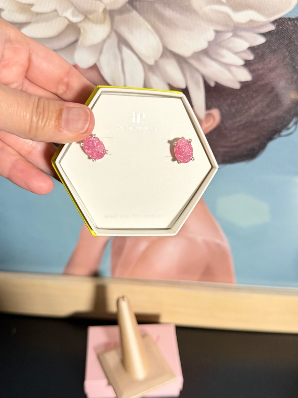 2 pairs Bomb Party ice crystal studs - Picture 3 of 4